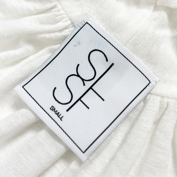 Sarah Liller (SLSF) Linen Blend Open Front Cardigan Sweater - Picture 5 of 13